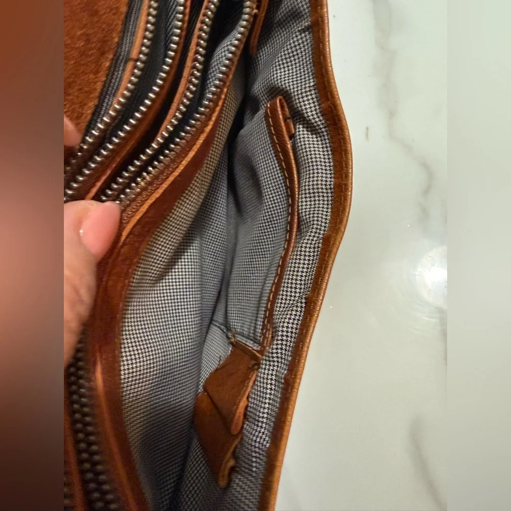 Spekes & Sparrow brown Leather Crossbody Bag